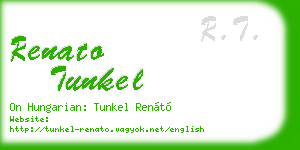 renato tunkel business card